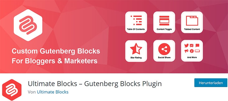 Ultimate Blocks - Gutenberg Blocks Plugins
