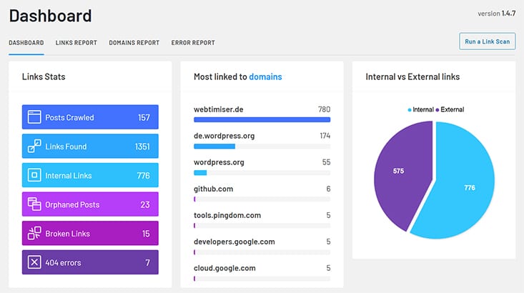 Link Whisper Dashboard