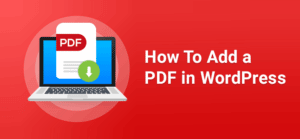 add pdf in wordpress preview