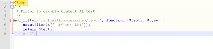 add filter to functions.php