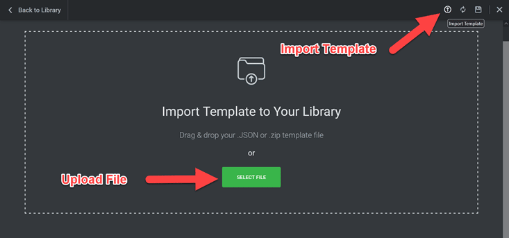 Import Template files