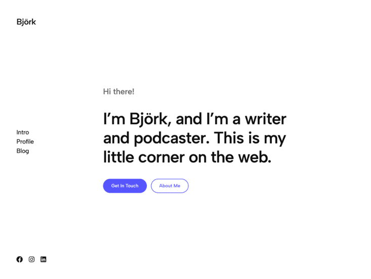 Björk, free wp-theme