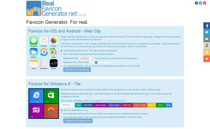 real favicon generator