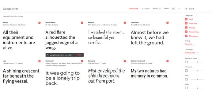 google fonts in wordpress einbinden step 1