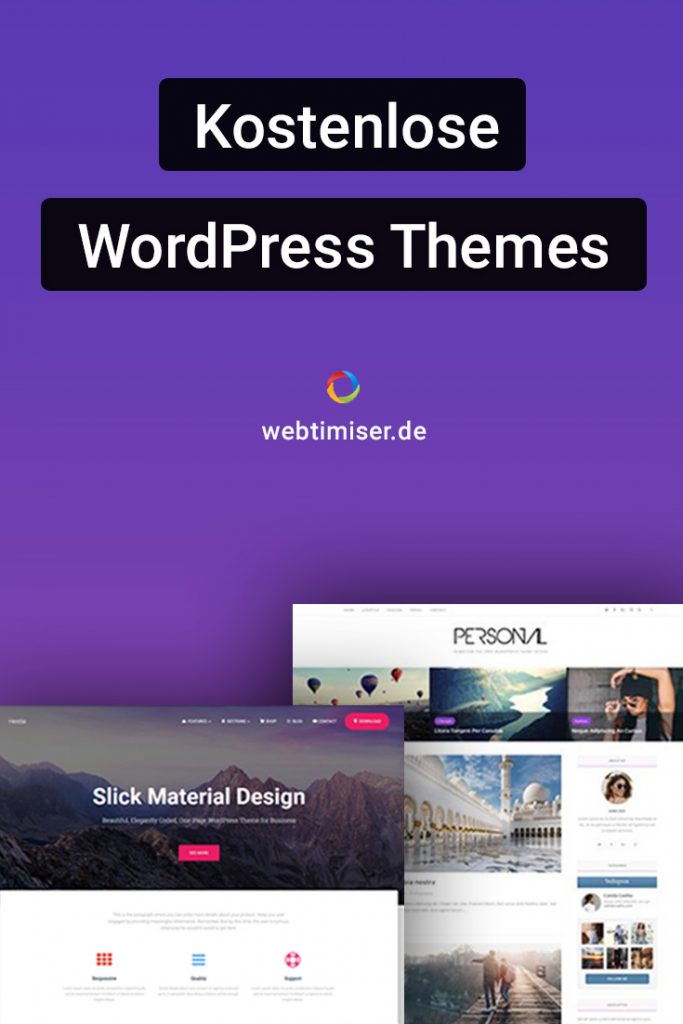 kostenlose wordpress themes pin