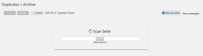 wordpress umzug scan