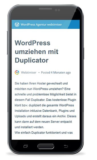 Artikel mit AMP