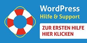 hilfe & support für wordpress