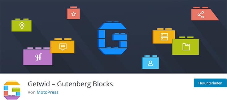 Getwid gutenberg blocks