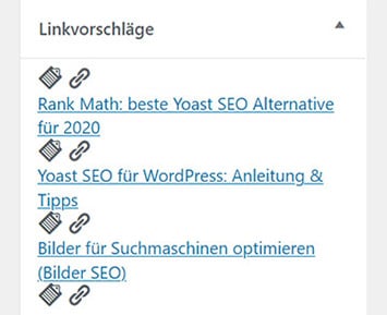 Rank Math Link Vorschlag