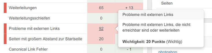 Probleme mit externen Links