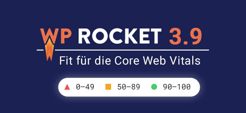 Web Core Vitals WP Rocket 3.9