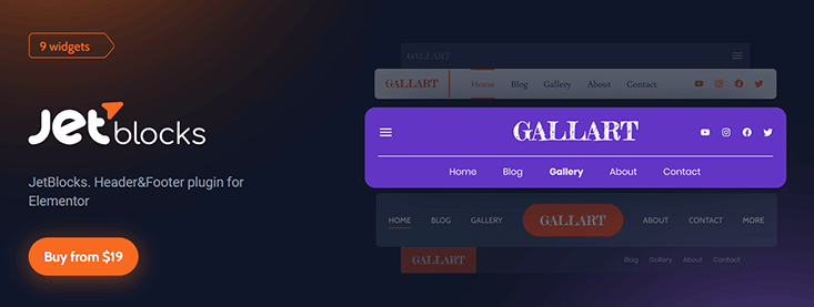 JetBlocks. Header&Footer plugin für Elementor