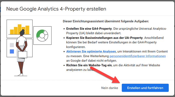 Google Analytics 4 Property erstellen